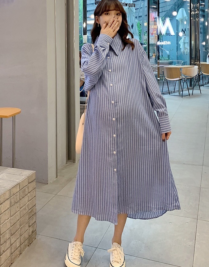 ワンピース レディース マタニティ プレママ シャツワンピ 袖あり 長袖 かわいい 大人可愛い きれいめ シンプル 大人 上品 おしゃれ お洒落 かっこいい 大人可愛い 大人女子 こなれ感 ラブリー