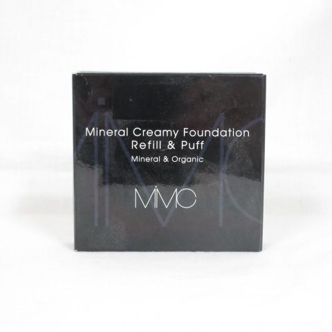 新品 MiMC エムアイエムシー ミネラルクリーミーファンデーション リフィル スポンジ付き 101 アイボリー 10g (5484) ( 0205-y1 )