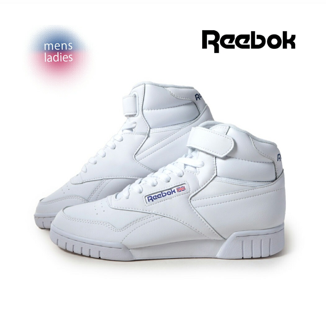 REEBOK リーボック エックスオーフィット ハイ スニーカー EX-O-FIT HI WHITE ( 国内正規品 ホワイト 白 グレー メンズ レディース 100000108 ) 9,104円
