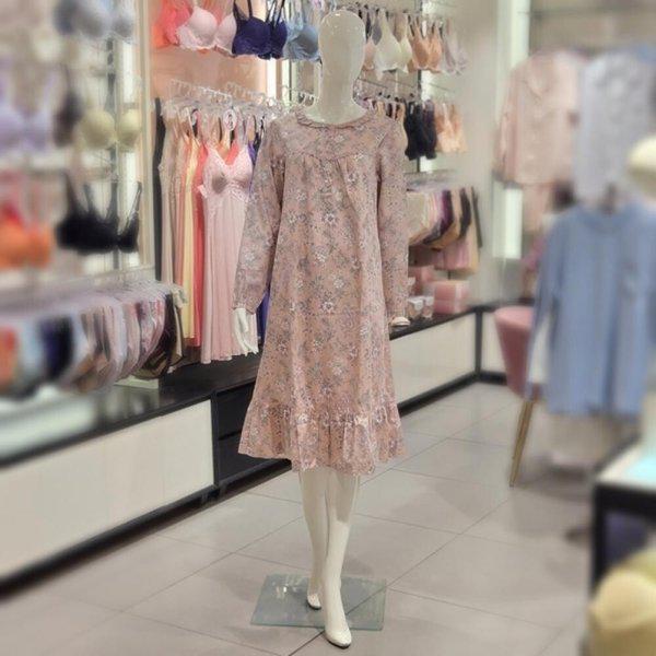 AK Bundang店 純綿フラワー 女性ワンピースパジャマ GW8883A