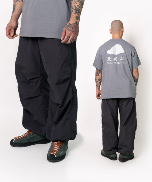 WHILE SS タートル バルーン クライミング パンツ (CHARCOAL NAVY)