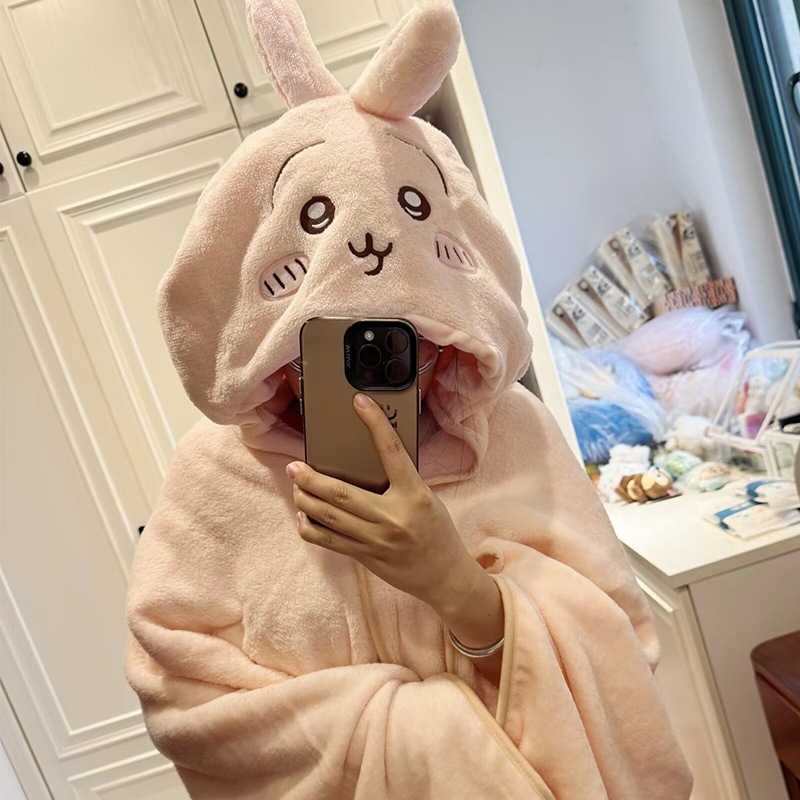 漫画 chiikawa ちいかわ フード付きマントブランケットショールマント空調ブランケットブランケット