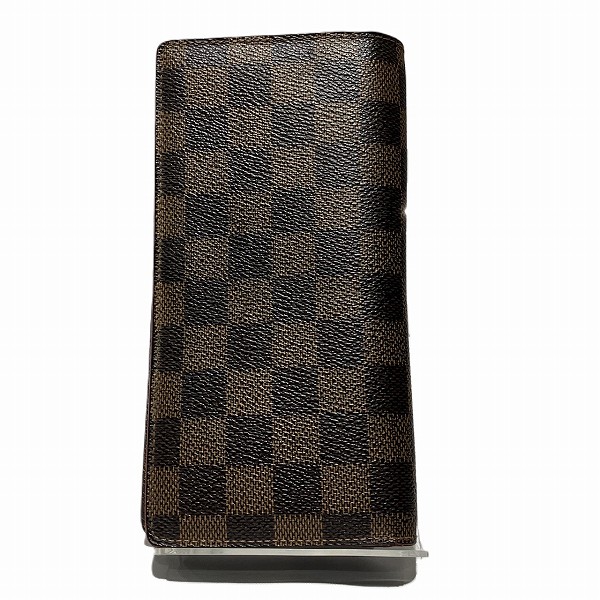 ルイヴィトン ダミエ ポルトフォイユ ブラザ N60017 長財布 メンズ 【中古】
