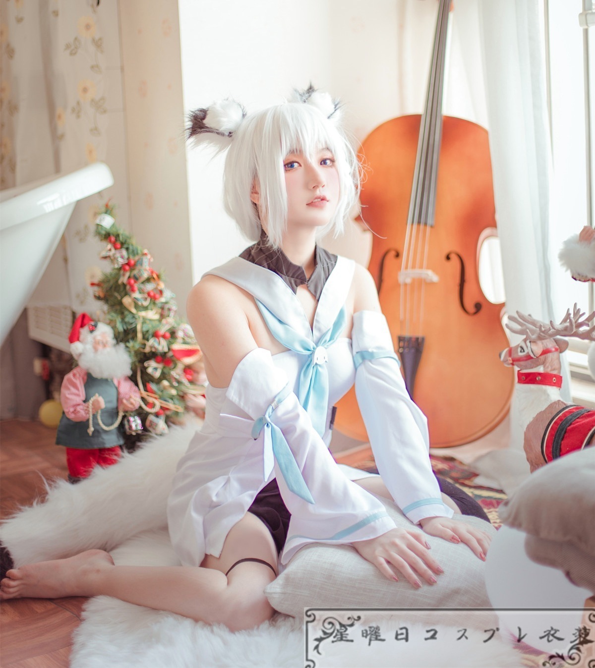 VTuber バーチャルアイドル 白上フブキ コスプレ衣装 コスチューム ハロウィン 変装 仮装品質良い 店舗お勧め