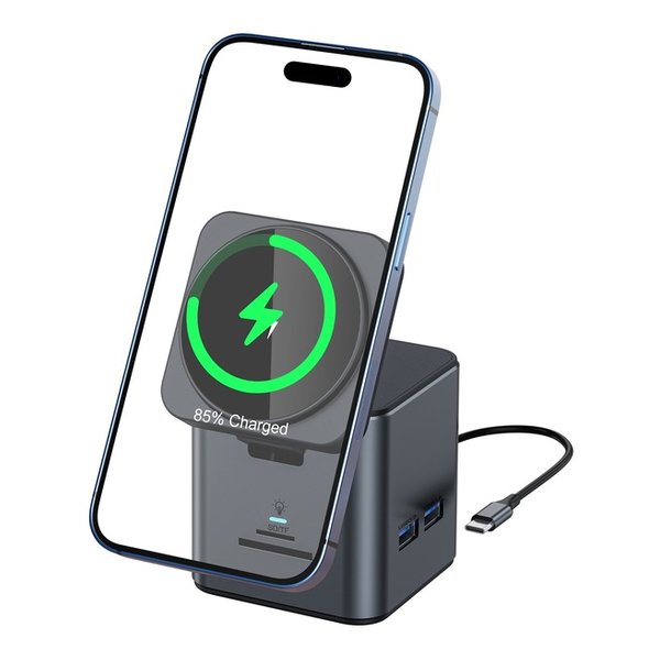 ワイヤレス充電マグネット式ステーション 9-in-1 L-MG9IN1-DG