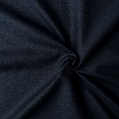 日本紐釦貿易(Nippon Chuko) エイティスクエア 無地 生地 綿100% シャーティング ミッドナイトブルー ネイビー系 巾約108cm×6m切売カット KD4630-145-6M 4,784円