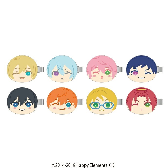 【新品/公式】 あんさんぶるスターズ!!_おまんじゅう前髪クリップ Abox 【BOX／8個入り】 公式グッズ