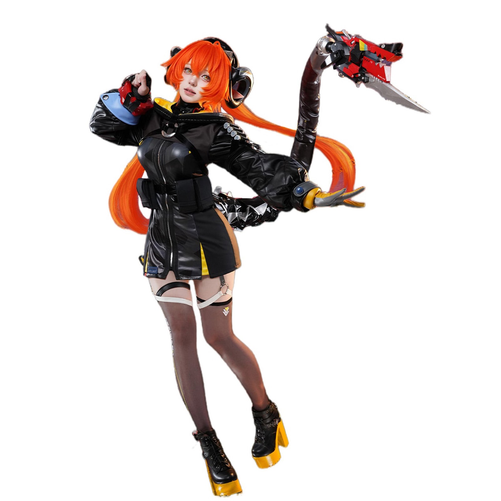 【Azuiblc】コスプレ衣装 ゼンゼロ オルペウス ツノ付き PU角飾り送りコスチュームセット ゼンレスゾーンゼロ コスプレ