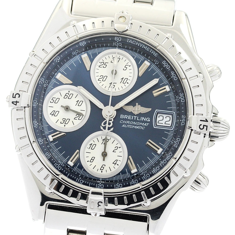 ブライトリング BREITLING A13050.1 クロノマット クロノグラフ 自動巻き メンズ _885345【中古】