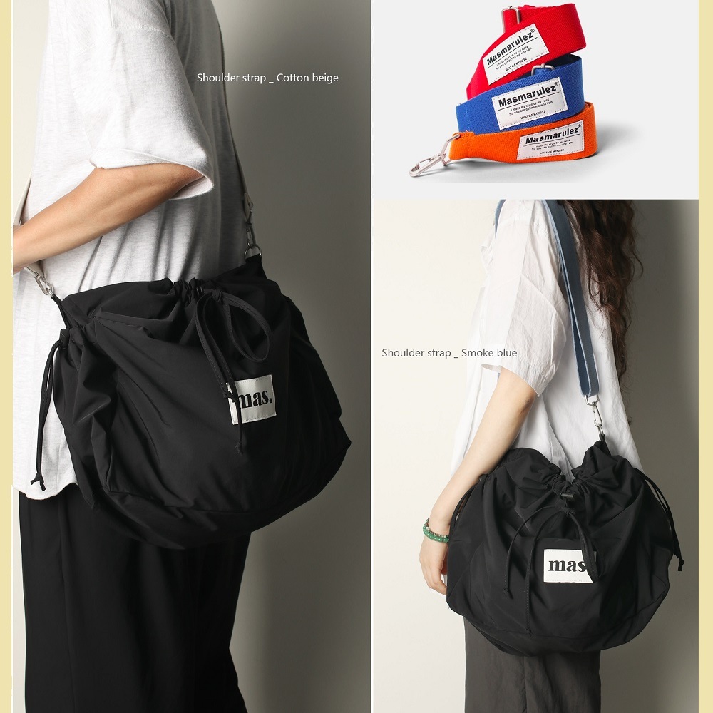 [MASMARULEZ] [ストラップ選択] Daily string bobu bag _ Black