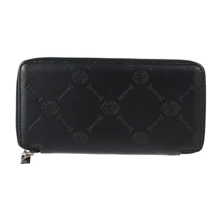 新品未使用展示品 Berluti ベルルッティ 二つ折り財布 - ITAUBA VERTICAL イタウバ バーティカル カーフスキン ブラック シルバー金具 ラウンドファスナ【本物保証】