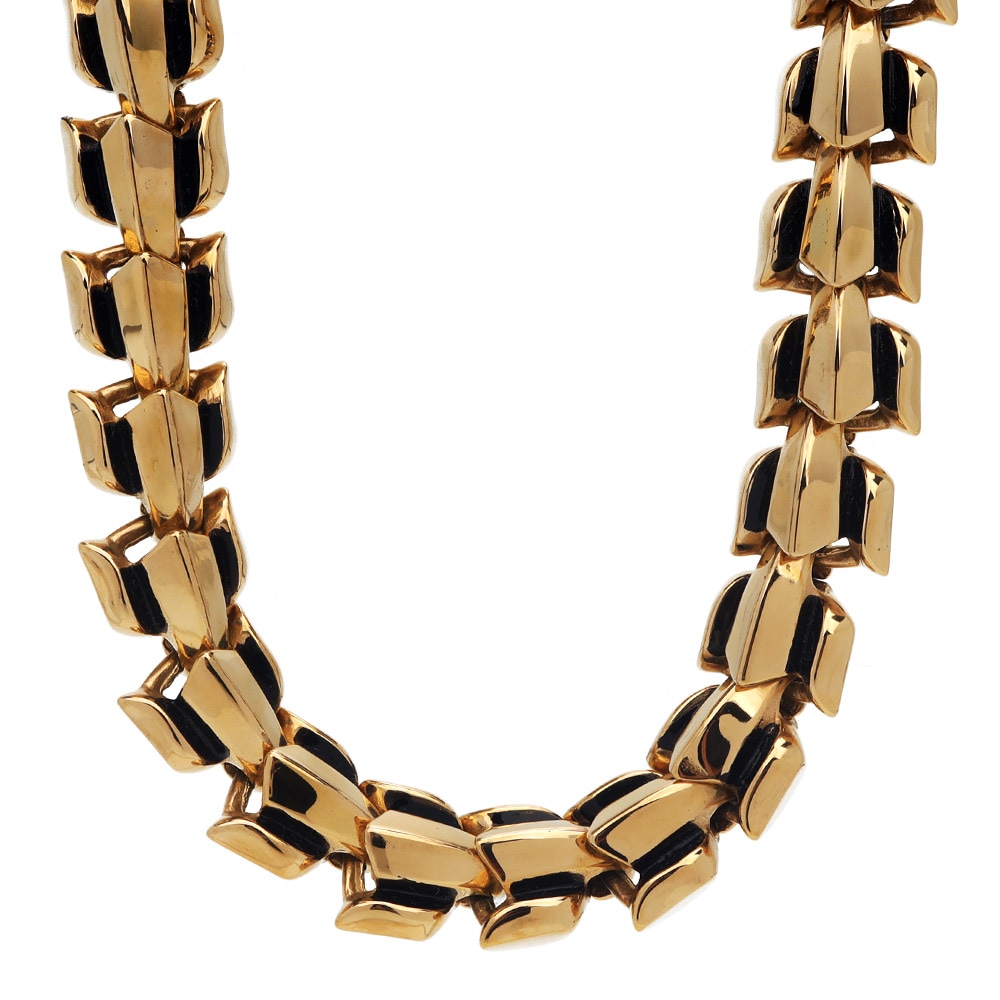 316L ごつめチェーンネックレス 金 [n634-gold]