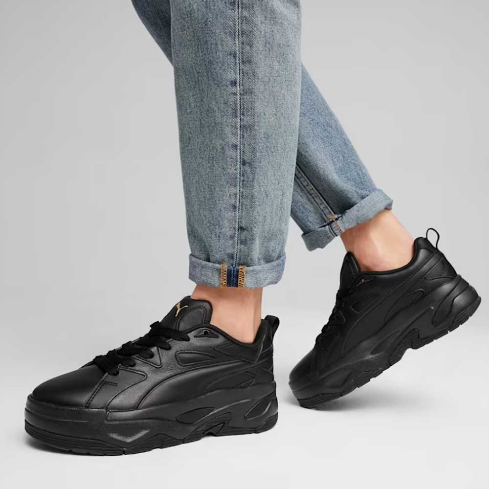 プーマ PUMA ブラスター ドレスコード ウィメンズ スニーカー 39609402 puma black（レディース）天然皮革 厚底 ローカット スニーカー ウォーキング