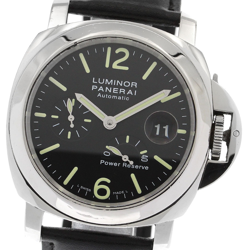 パネライ PANERAI PAM00090 ルミノール デイト パワーリザーブ 自動巻き メンズ 箱・保証書付き_884590【中古】