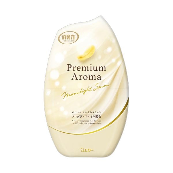 （まとめ） エステーお部屋の消臭力 Premium Aroma ムーンライトシャボン 400mL 1個 [x10セット]