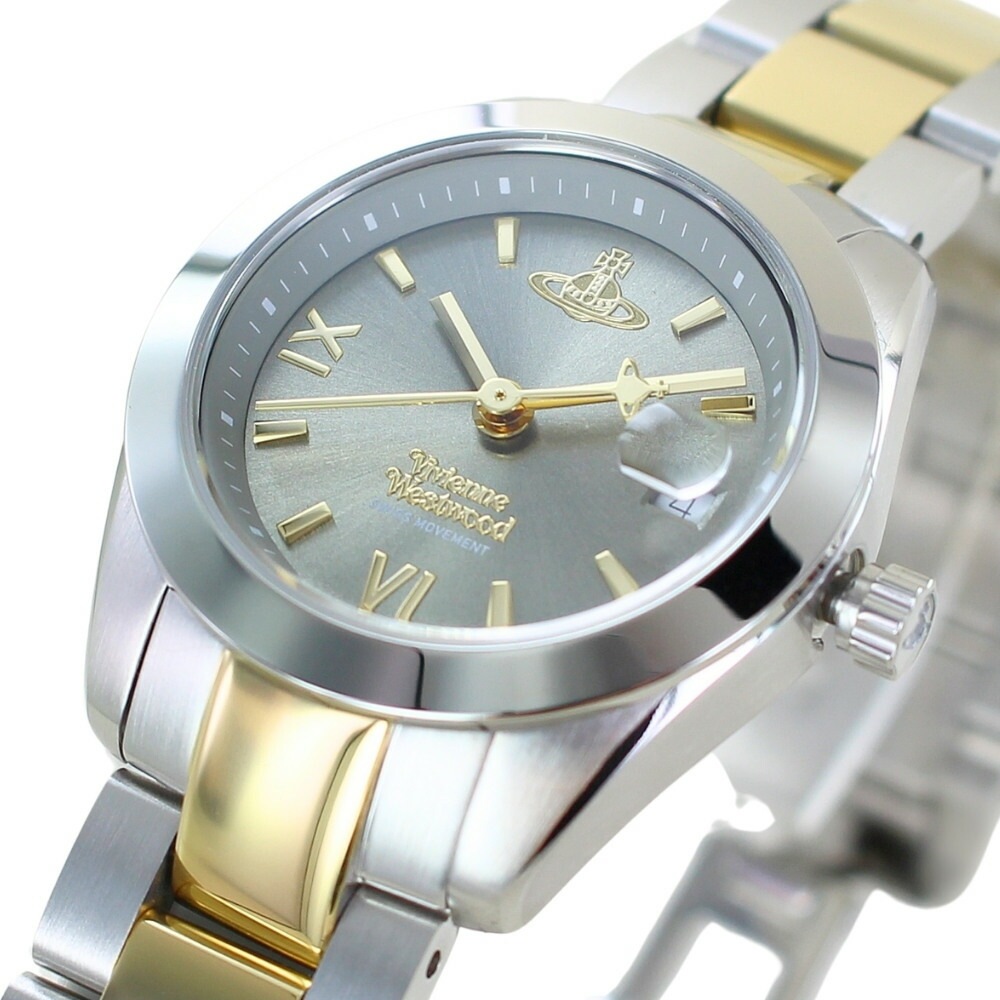 ヴィヴィアン ウエストウッド 腕時計 レディース ブランド グレー かわいい おしゃれ シンプル レディース腕時計 ブランド腕時計 女性用 仕事用 クオーツ ウォッチ お礼 贈り物 ギフト 女友達 彼