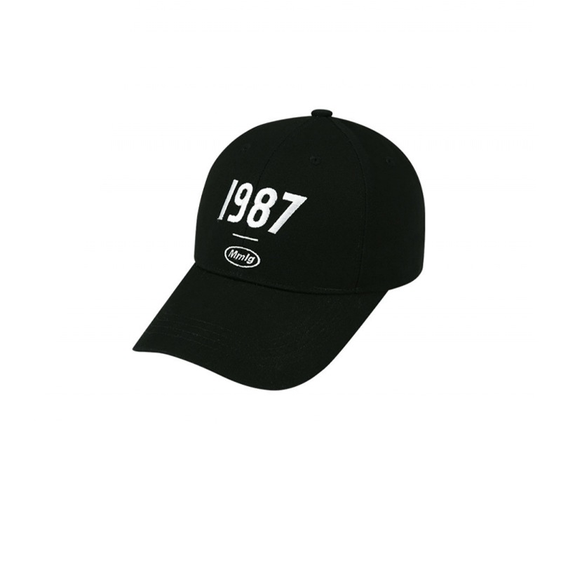 MMLG[Seventeen エスクプス 着用] 19MG BALLCAP 韓国 アイドル キャップ 帽子 メンズ レディース 黒 深め