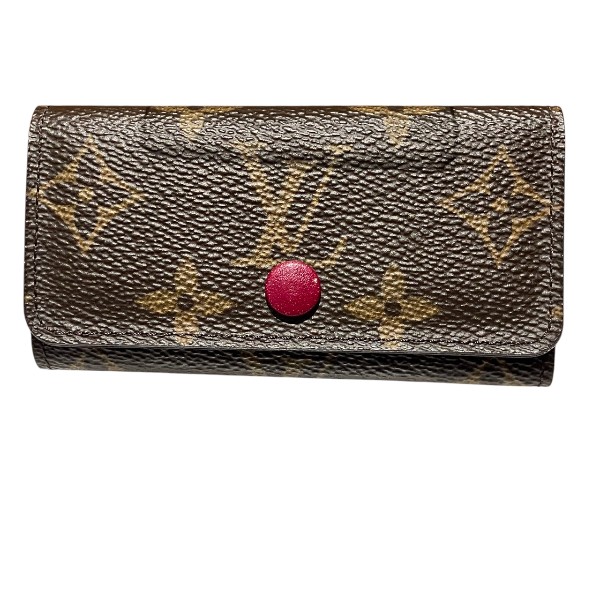 ルイヴィトン ミュルティクレ4 M41945 フューシャ キーケース レディース 【中古】