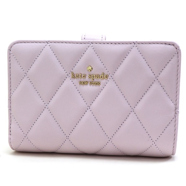 二つ折り財布 レディース Wallet キャリー スムース キルテッド レザー ピンク系 KG424 501 ギフトラッピング無料