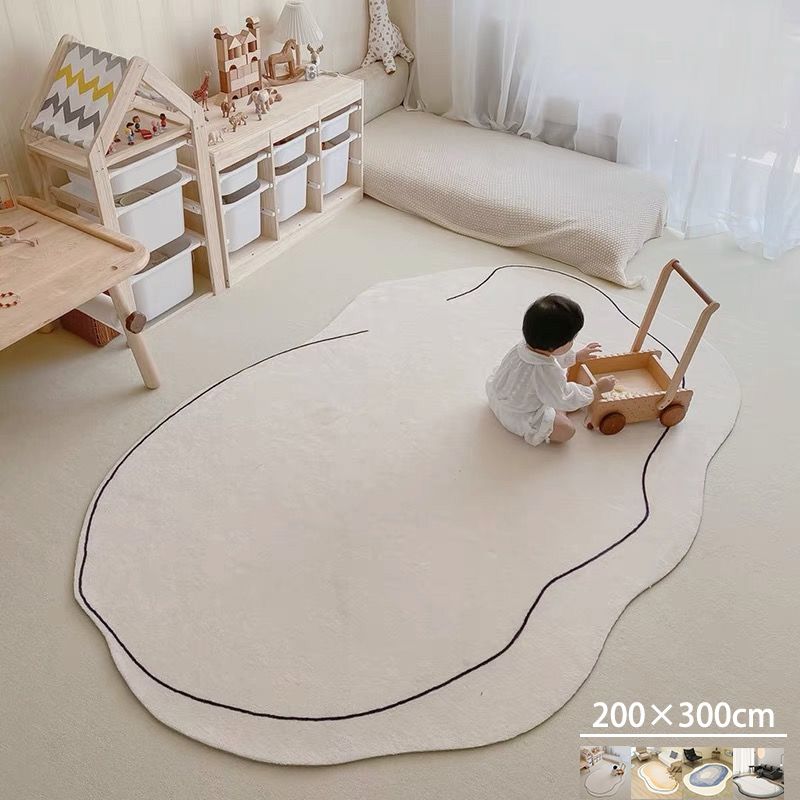 ラグ カーペット80/300cm 洗える ラグマット 滑り止め 絨毯 マット 北欧 おしゃれ リビング ラグカーペット 床暖房対応 じゅうたん オールシーズン 春 夏 滑り止め 大判 耐磨 高密度 リ