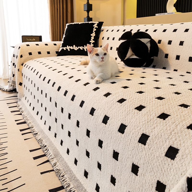 高級チーズベルベットソファカバー布2024秋冬新作フルソファタオルフルカバー猫傷防止ソファブランケット