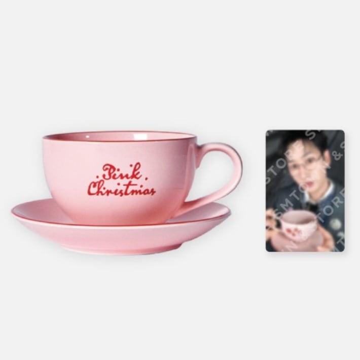 SUPER JUNIOR 2024 PINK CHRISTMAS CUP & SAUCER SET
