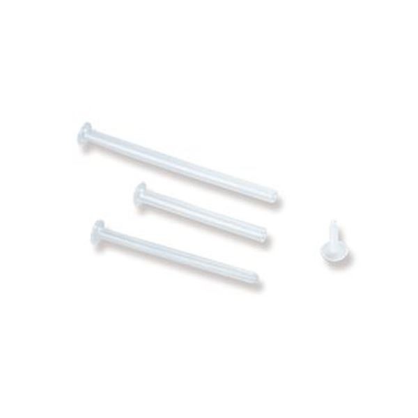 （まとめ）ライオン事務器 ポリファスナーパイプ（80mm）100本+ヘッド100個 PF-80E 1パック(×5セット)