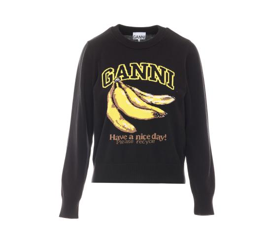 GANNI Women Sweater A1150013 099 Black