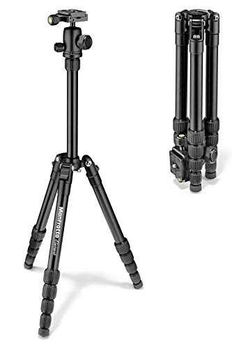 Manfrotto 軽量コンパクトトラベル三脚 折り畳み式 キャリーケース付き ボール雲台搭載 耐荷重4kg 全伸高143cm