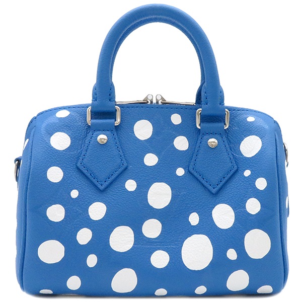 ルイヴィトン LOUIS VUITTON 2WAYバッグ LVYK スピーディ バンドリエール20 モノグラムアンプラント ブルークレール シルバー金具 草間彌生 青 白 M46425 RFID 【箱
