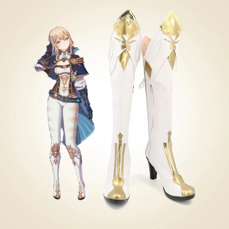 原神ジンコスプレ靴ブーツ