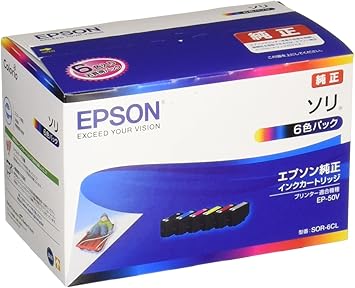 エプソン 純正 インクカートリッジ ソリ SOR-6CL 6色パック