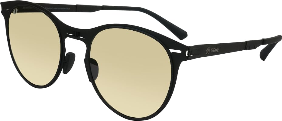 [iZONE] アイゾーン 超薄型折畳サングラス(8mm) 偏光サングラス IDRIVE 折神(orikami) P160 運転 釣り ゴルフ 軽量 (ブラック)