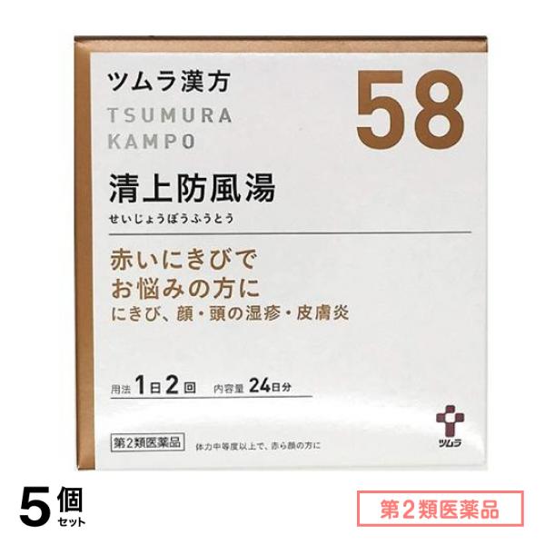 第２類医薬品 58ツムラ漢方 清上防風湯エキス顆粒 48包 5個セット