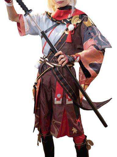 コスパ最高 即納 原神 コスプレ 楓原万葉 GENSHIN ゲーム コスプレ衣装 ハロウィン コスチューム イベント 仮装 撮影会 XL