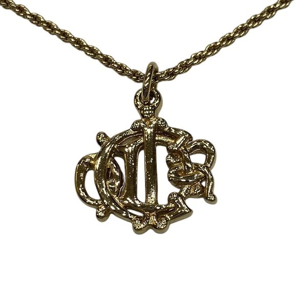 ディオール エンブレム ゴールドカラー ネックレス レディース 【中古】 17,136円