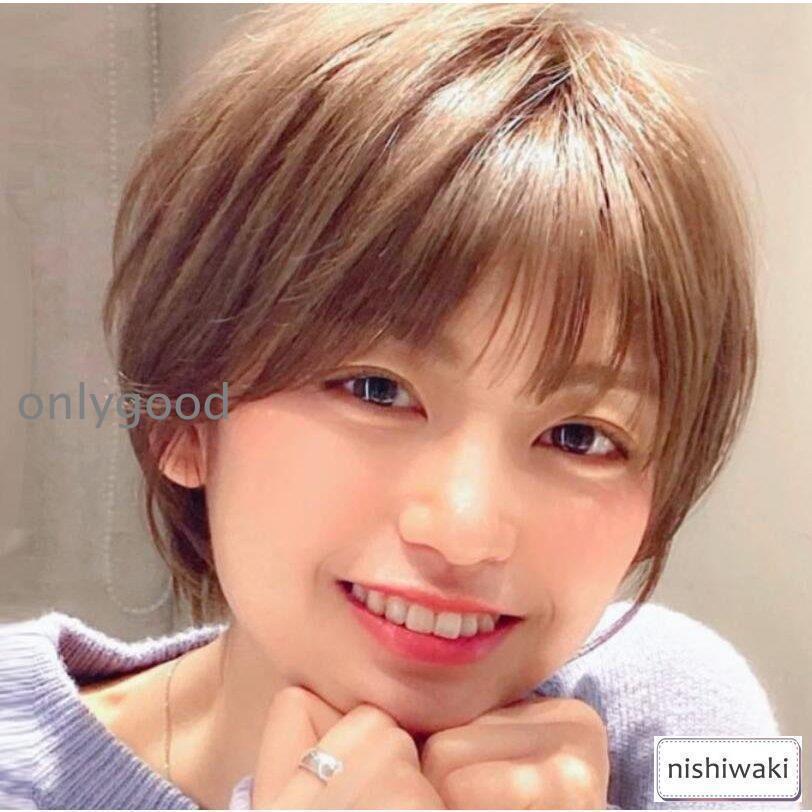 【HLC】ボブウィッグ 自然な人毛100%フルウィッグ かつら 人毛 自然 用 円形脱毛症 ボブ ミディアム ショート レディース