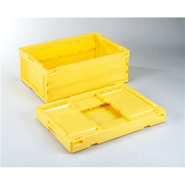 折りたたみコンテナ/オリコン (55L/イエロー) CB-S56NR 岐阜プラスチック工業