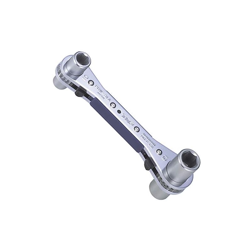 トップ工業 (TOP) アルラッチ 8x10 12x13 4サイズ ラチェット アルミ合金製 超軽量 20送り 6角 配管 水道 電気工事 PRW-3LA 燕三条 日本製