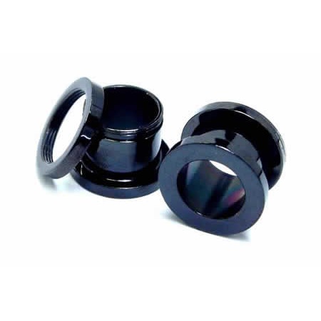 ボディピアス 12mm 黒色 ブラックフレッシュトンネル 12ミリ 定番 ステンレス コーティング ネジ式 装着簡単 ラージホール 大きい 土管型 耳 軟骨 口 舌 乳首 bk-tn12xxxxxx