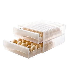 2024DK 新最安値に挑戦！卵ケース 卵収納ボックス 餃子収納ボックス 冷蔵庫 キッチン用 耐久性のあるプラスチック製の卵容器
