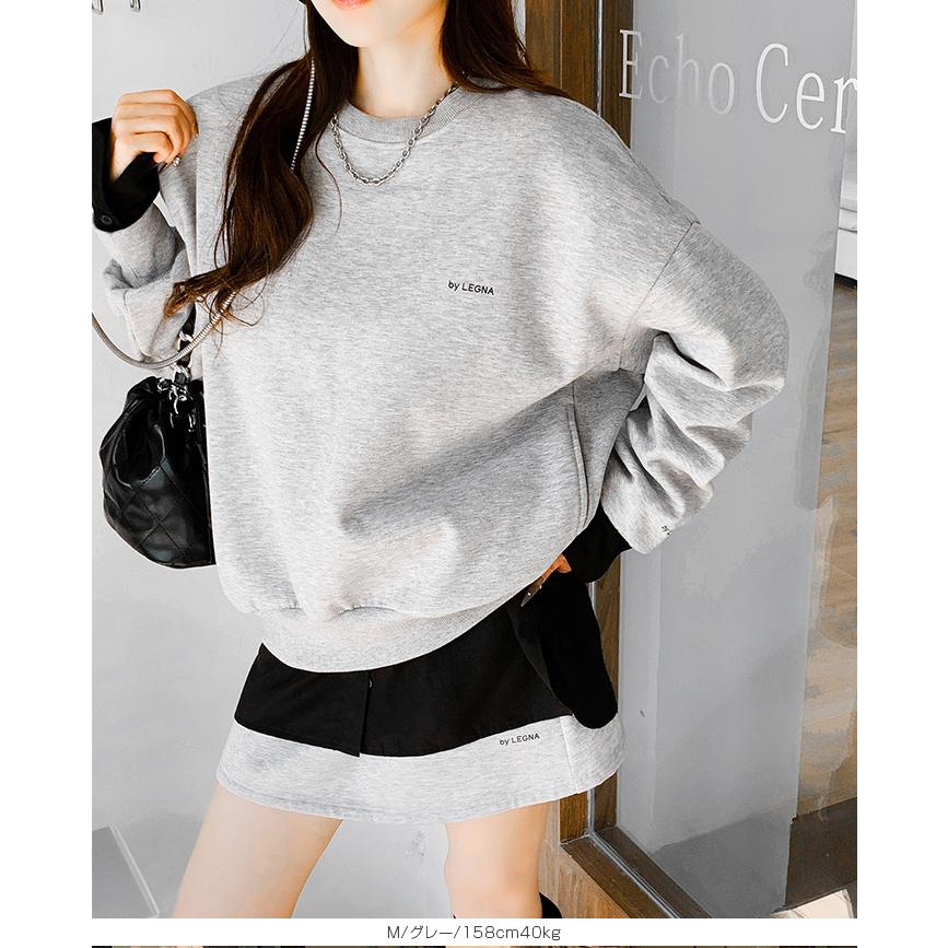 裏起毛ミニスカート ワンポイントロゴ ペチパンツ付き レディース 暖かい スカート ショート丈 体型カバー 秋冬 ボトムス 防寒 ストレッチ カジュアル キレイめ