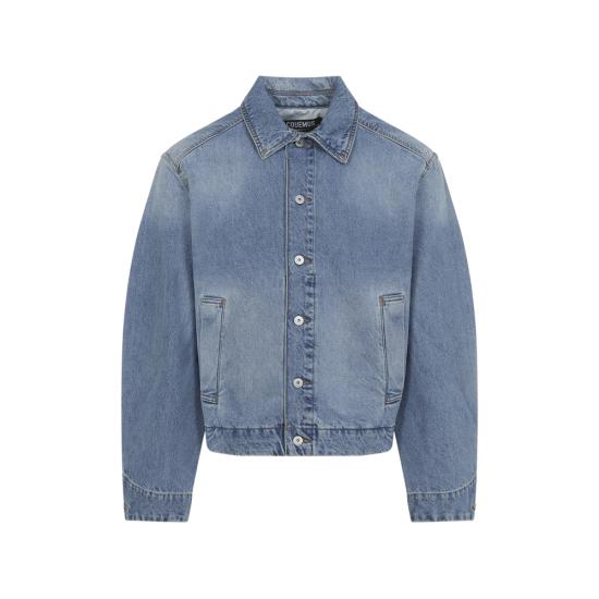 JACQUEMUS Men Denim Jackets OUM00155 AD00038 33C BLUE