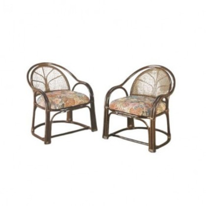 今枝商店 Romantic Rattan 籐アームチェアー2脚組 ハイタイプ TK11