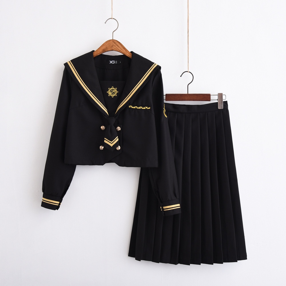 銃士 Jk 制服 セーラー服 スカート 中学生服 学生服 カレッジスーツ