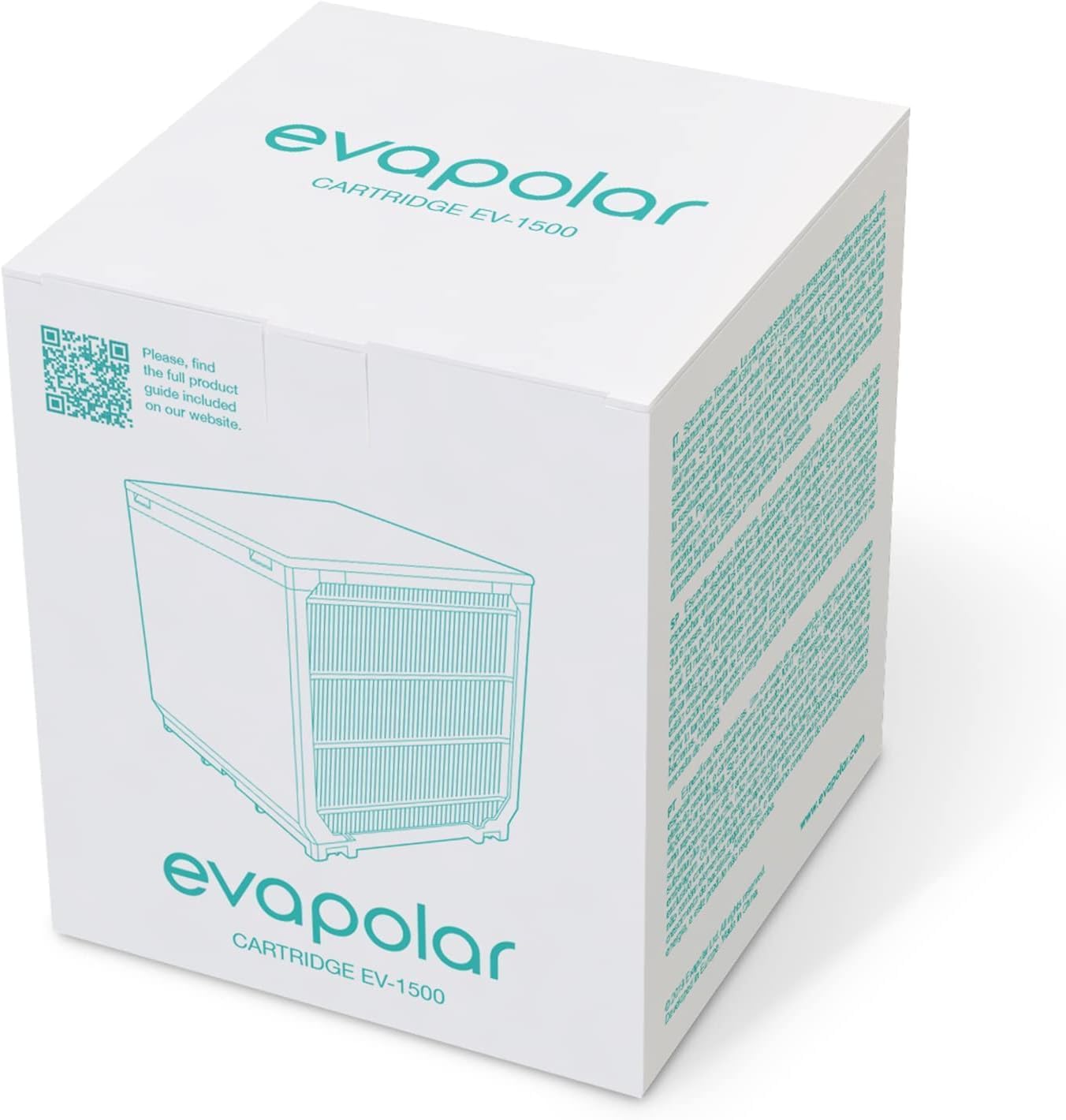 Evapolar EvaLIGHT Plus 交換用カートリッジ EV-1500 パーソナルエバポレーティブエアクーラーと加湿器/ポータブルエアコン用エアコン