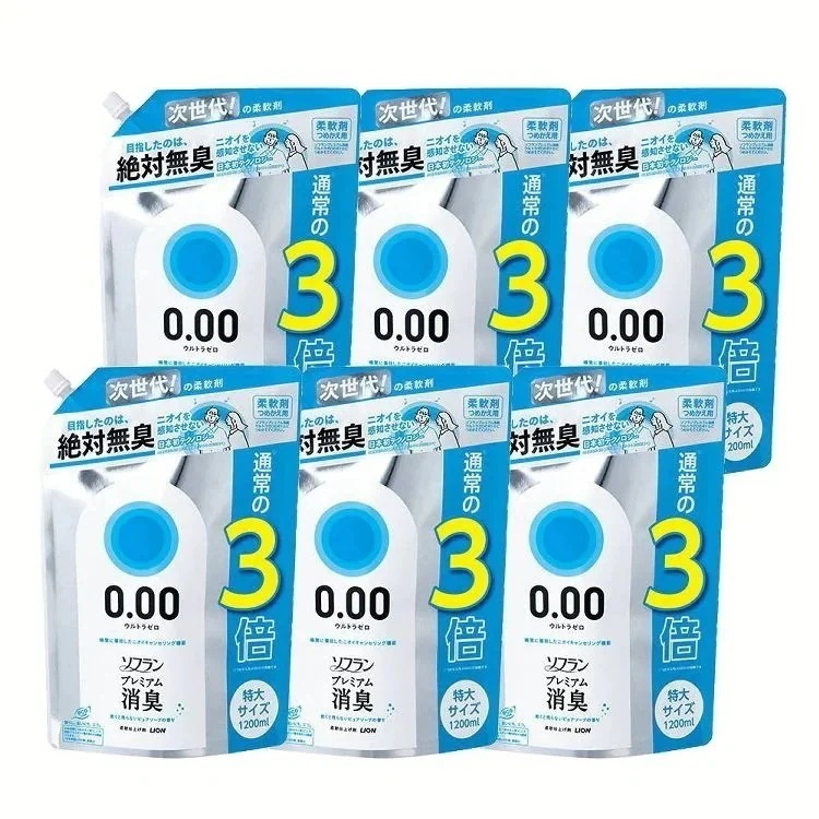 6個セットソフランプレミアム消臭 ウルトラゼロ つめかえ用特大 送料無料 柔軟剤 ソフラン 消臭 プ メガ割