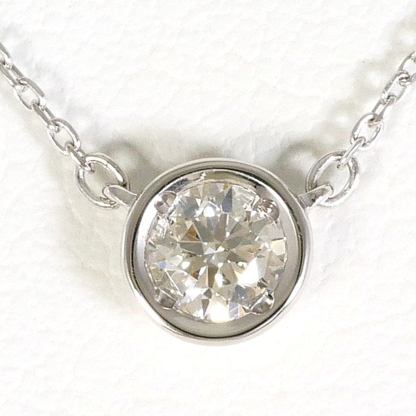 PT900 プラチナ PT850 ネックレス ダイヤ 0.14 中古