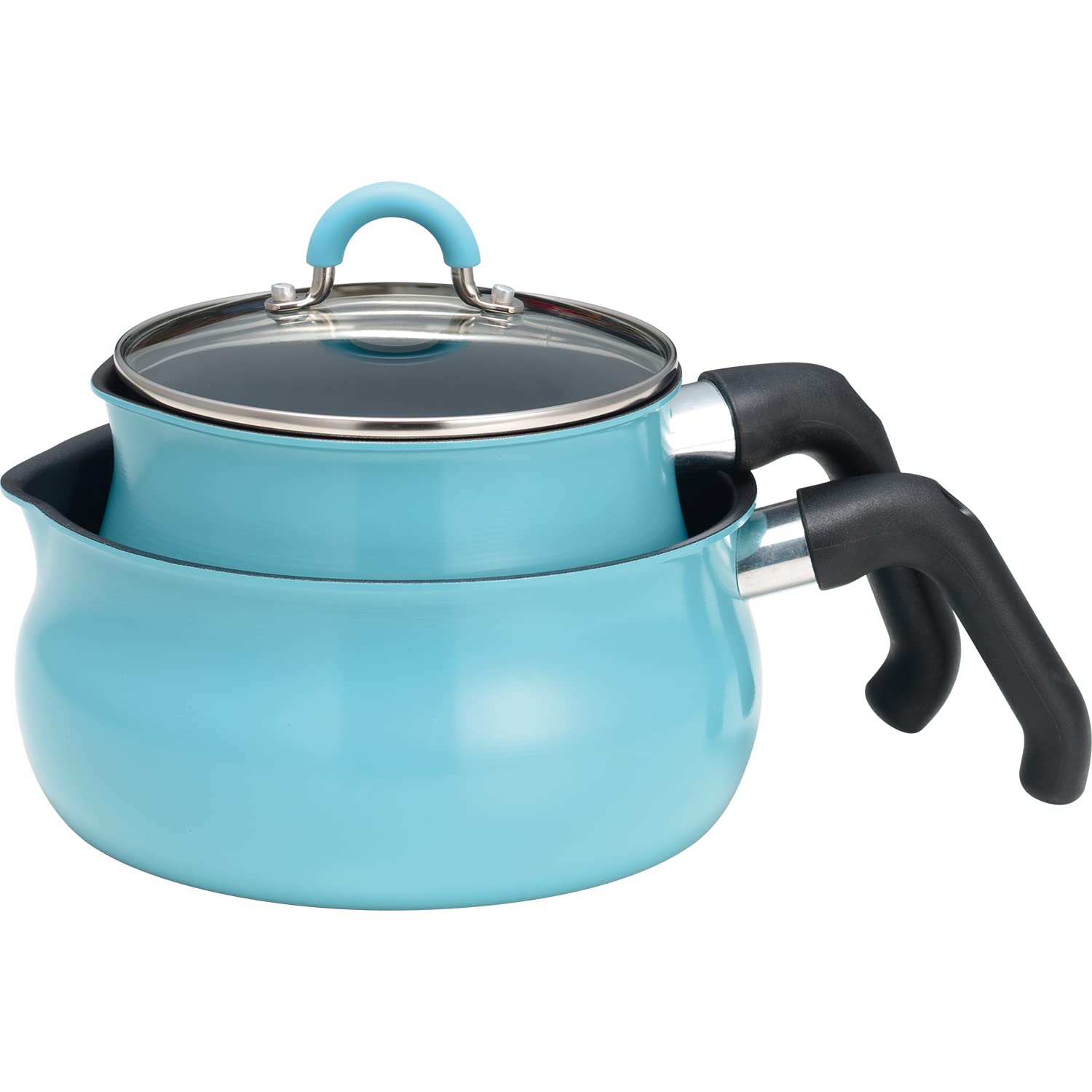 和平フレイズ 1台7役にプラス機能! マルチポット&マルチパン セット Mサイズ ライトブルー IHガス対応 ToMay トゥーメイ AMB-2837