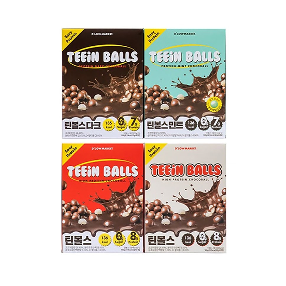 ティーインボール高たんぱくチョカボールたんぱく質90％無糖チョコレート180g3EA（1箱30g6EA）